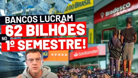 Bancos lucram 62 BILHÕES no 1º semestre! | 21/10/21