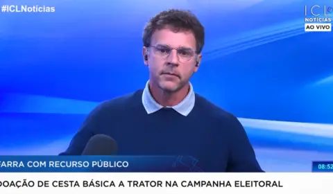 Doação de cesta básica a trator na campanha eleitoral | 14/07/22