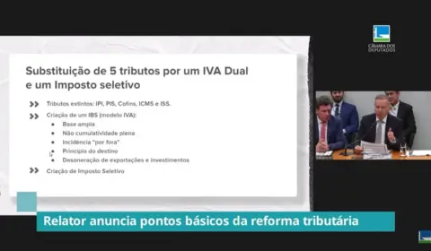 Relator da reforma tributária propõe IVA dual, imposto para produtos nocivos, ‘cashback’, alíquota menor para serviços essenciais e fundo para compensar perdas estaduais