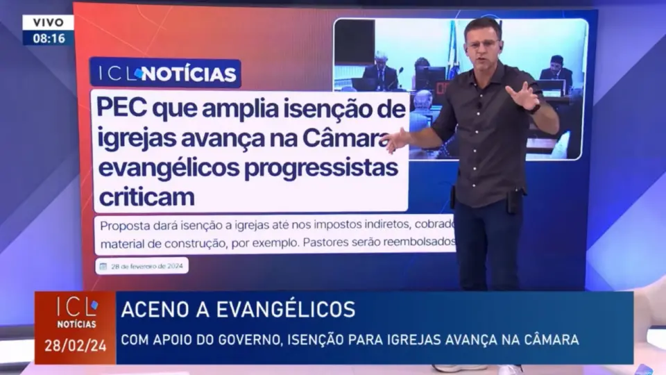 Avança na Câmara PEC de Marcelo Crivella, que amplia isenção tributária a templos religiosos. Eduardo Moreira analisa