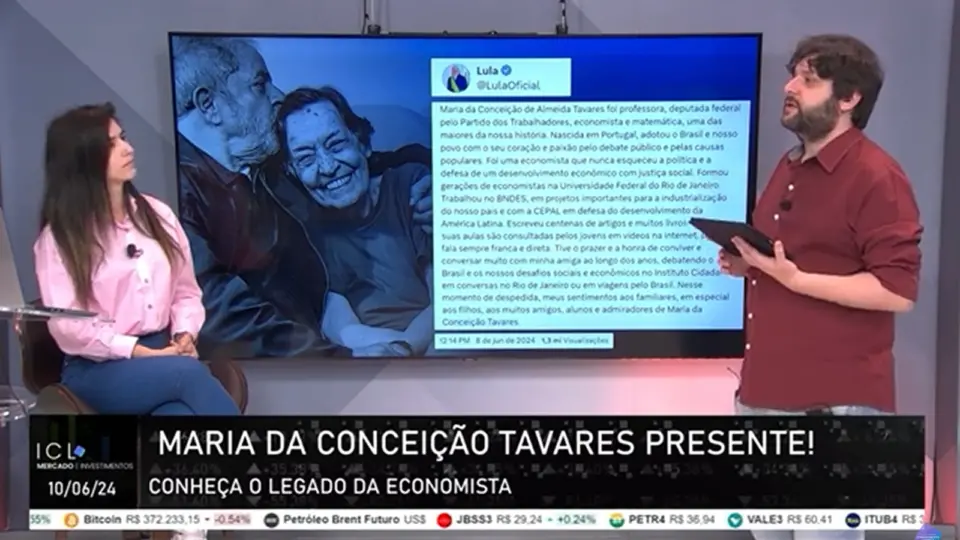 ICL Mercado e Investimentos presta homenagem à economista Maria da Conceição Tavares